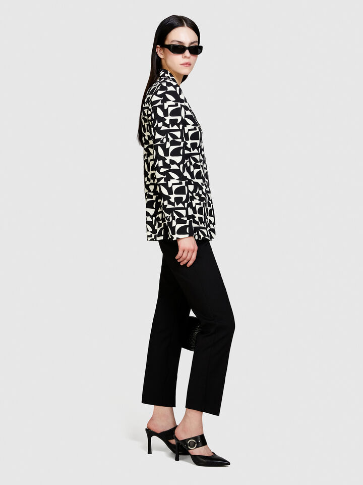 Cigarette trousers - women's skinny fit trousers - Black | Sisley image number 2